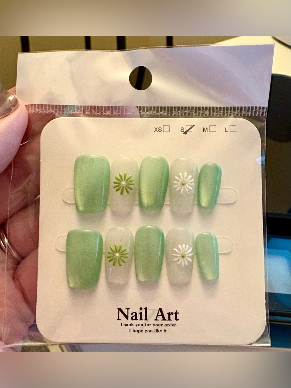 Handmade Press On Nail Set N6